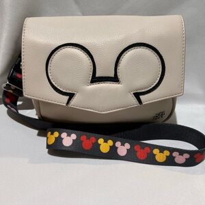 Freshly Picked white Mickey sling bag           9 x 6 1/2 adjustable strap